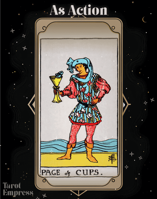 Page of Cups as Action
