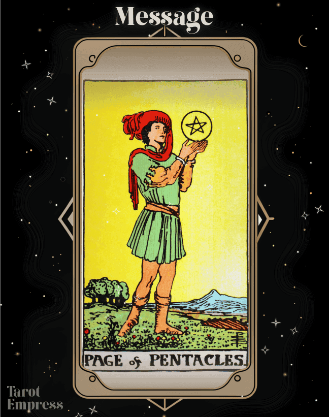 Page of Pentacles as a Message