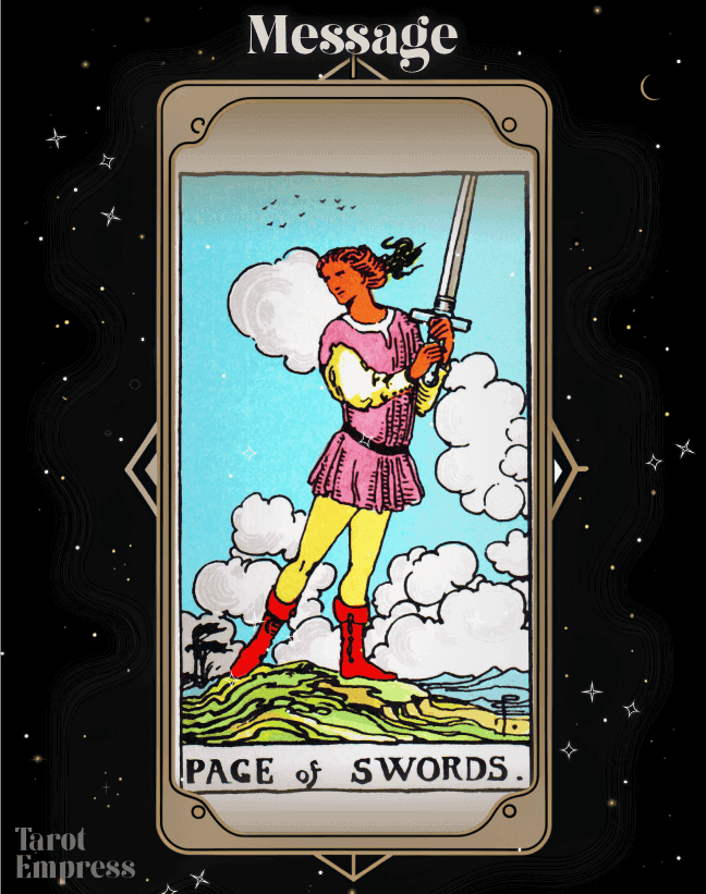 Page of Swords as a Message