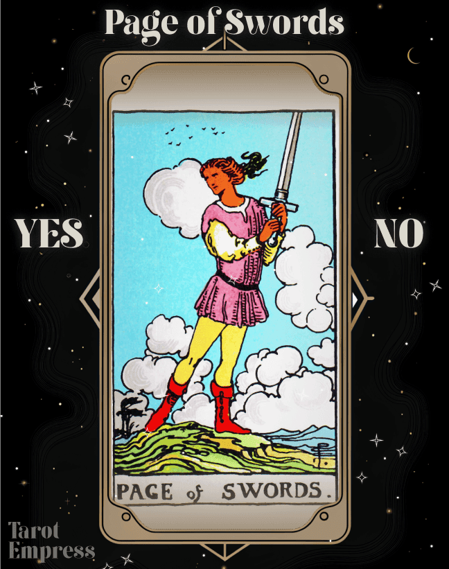 Page of Swords Yes or No