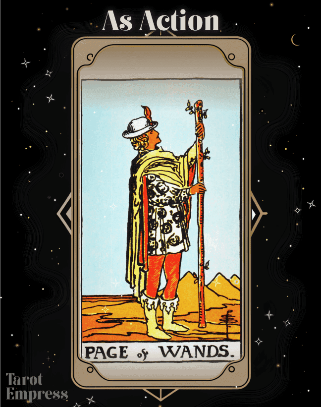 Page of Wands as Action