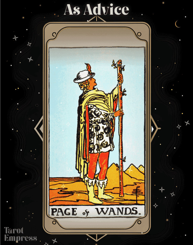 Page of Wands Advice