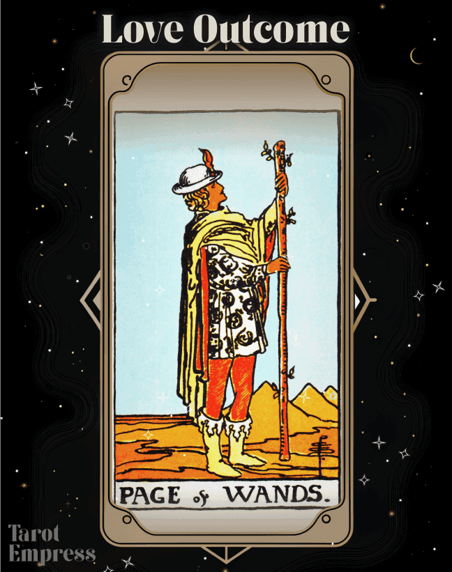 Page of Wands Love Outcome