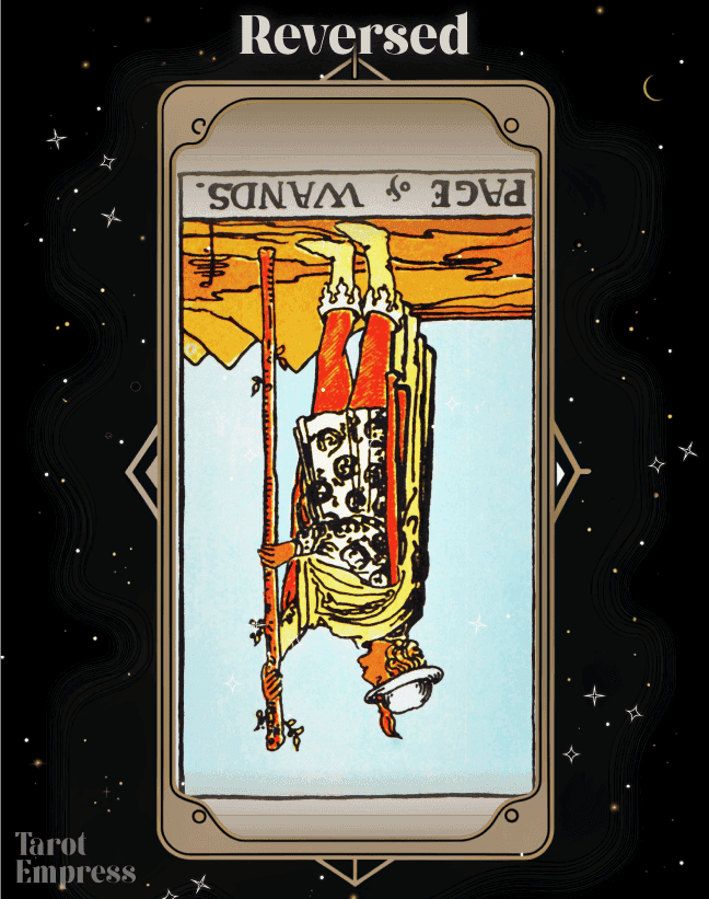 Page of Wands Reversed