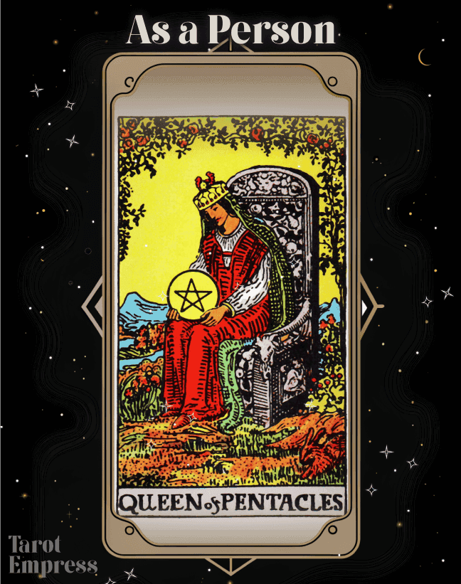 Queen of Pentacles as a Person
