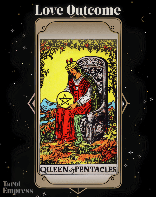 Queen of Pentacles Love Outcome