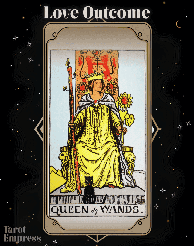 Queen of Wands Love Outcome