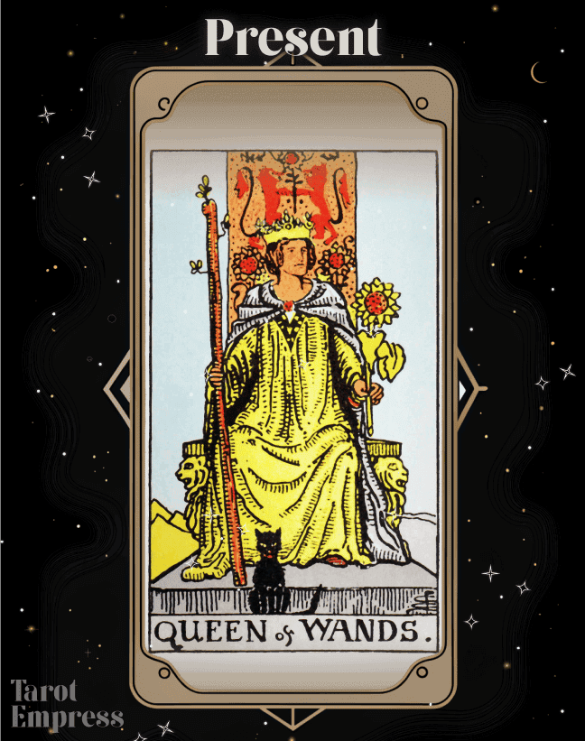 Queen of Wands Present