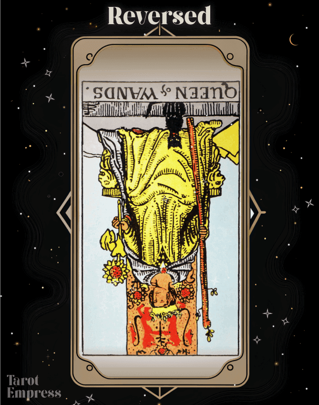 Queen of Wands Reversed - A guide to understanding blocked creativity and confidence