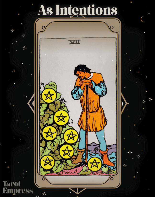 Seven of Pentacles as Intentions