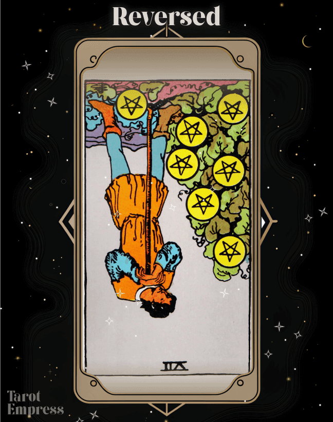 7 of Pentacles Reversed