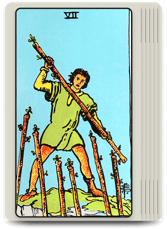 7 of Wands Card of the Month for Your Zodiac Sign