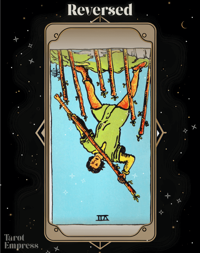 7 of Wands Reversed