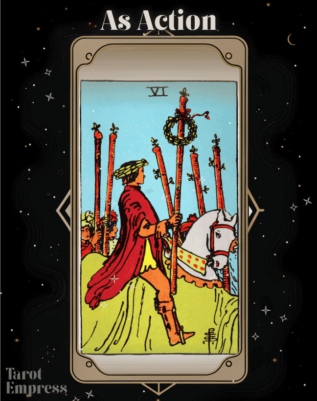 6 of Wands as Action
