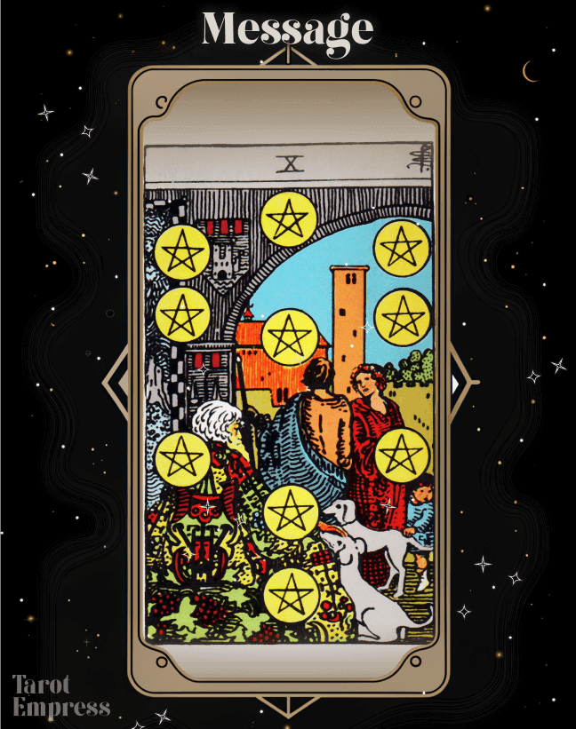 10 of Pentacles as a Message