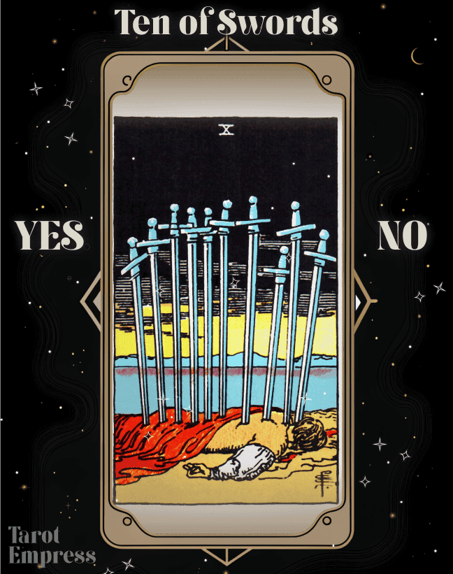 10 of Swords Yes or No