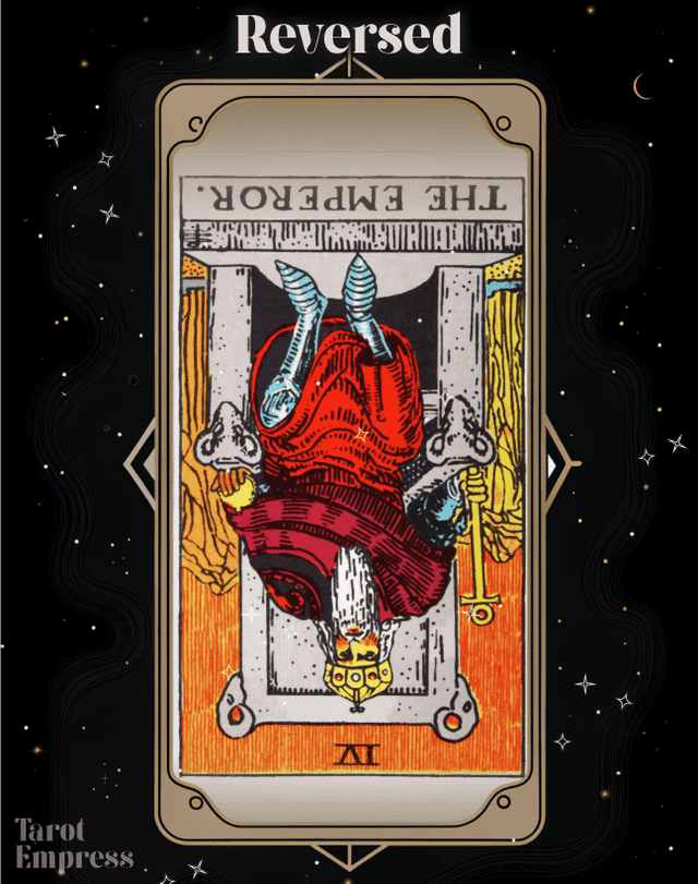 The Emperor Reversed Tarot Card