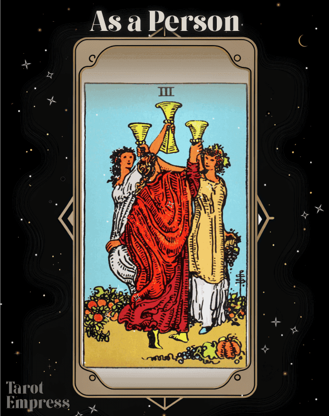 3 of Cups as a Person