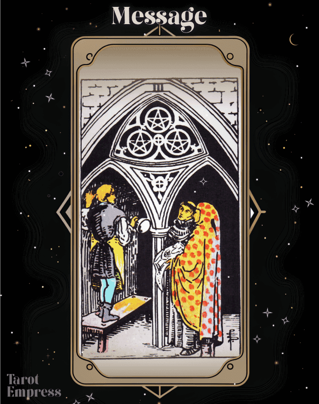3 of Pentacles as a Message