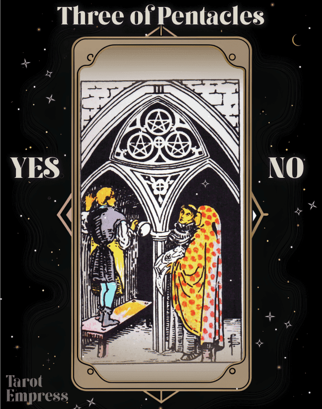 3 of Pentacles Yes or No: Upright & Reversed Meaning Explained