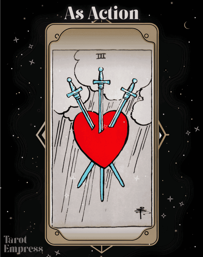 3 of Swords as Action