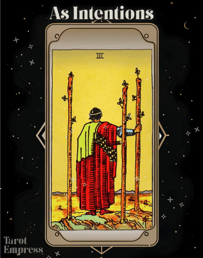 Three of Wands as Intentions