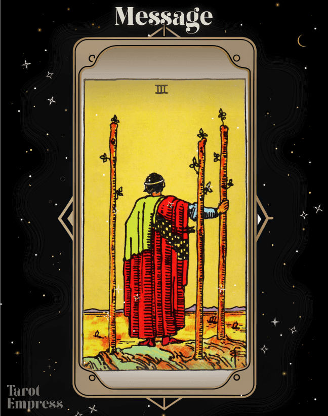 3 of Wands as a Message