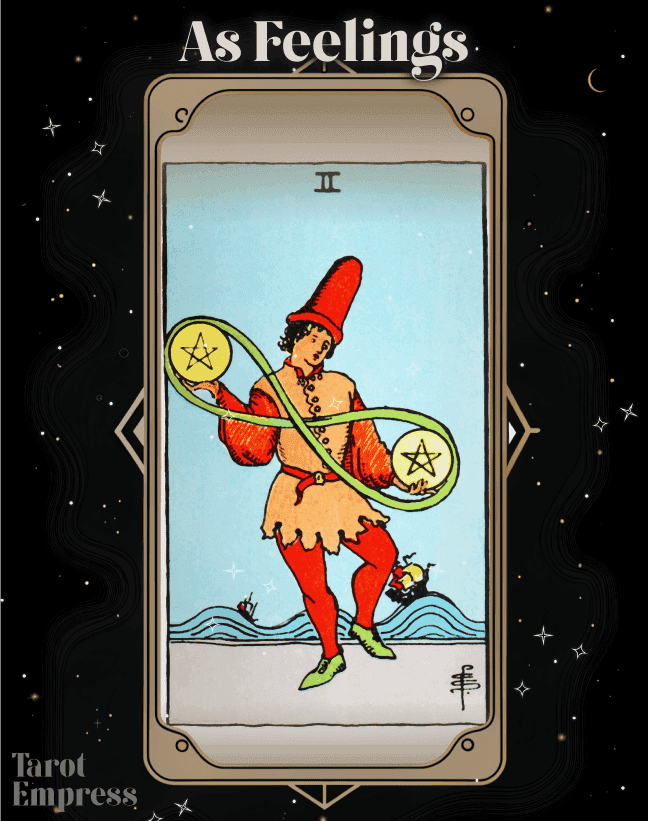 2 of Pentacles as Feelings
