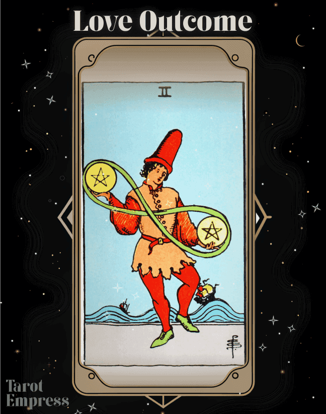 2 of Pentacles Love Outcome
