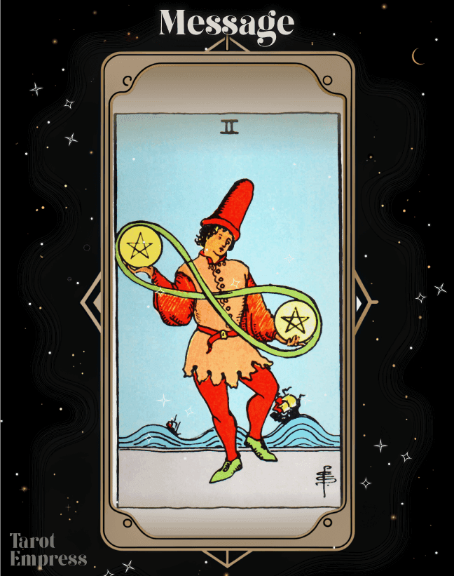 2 of Pentacles as a Message