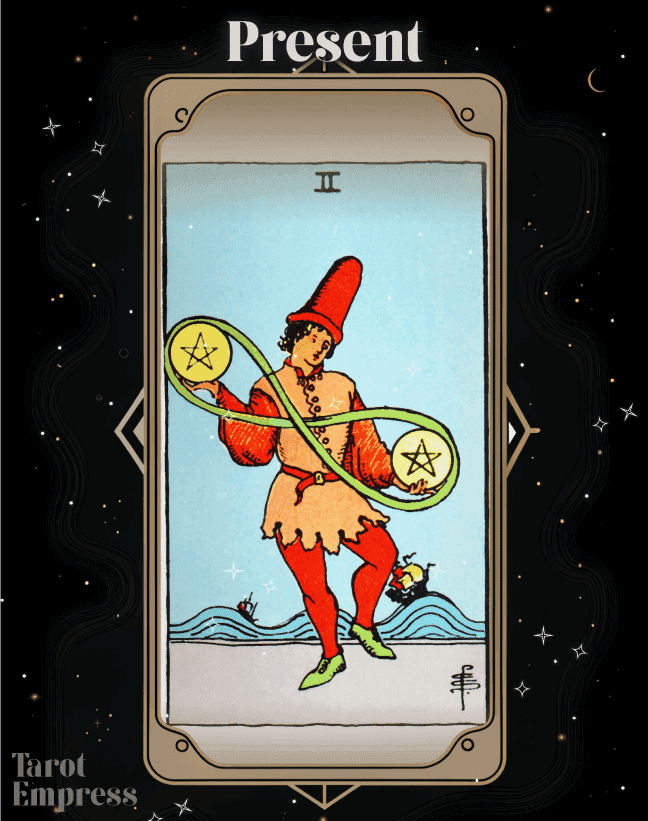2 of Pentacles Present