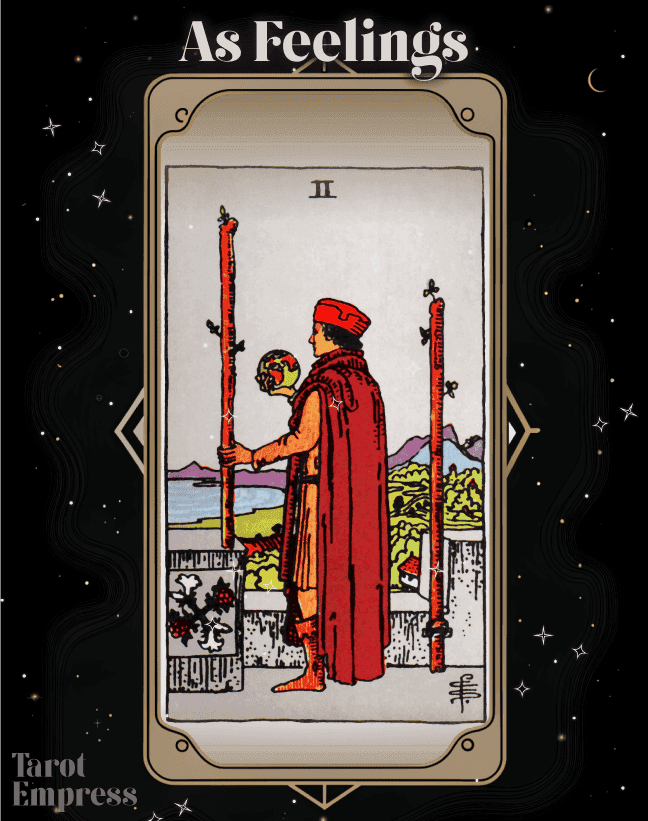 2 of Wands as Feelings